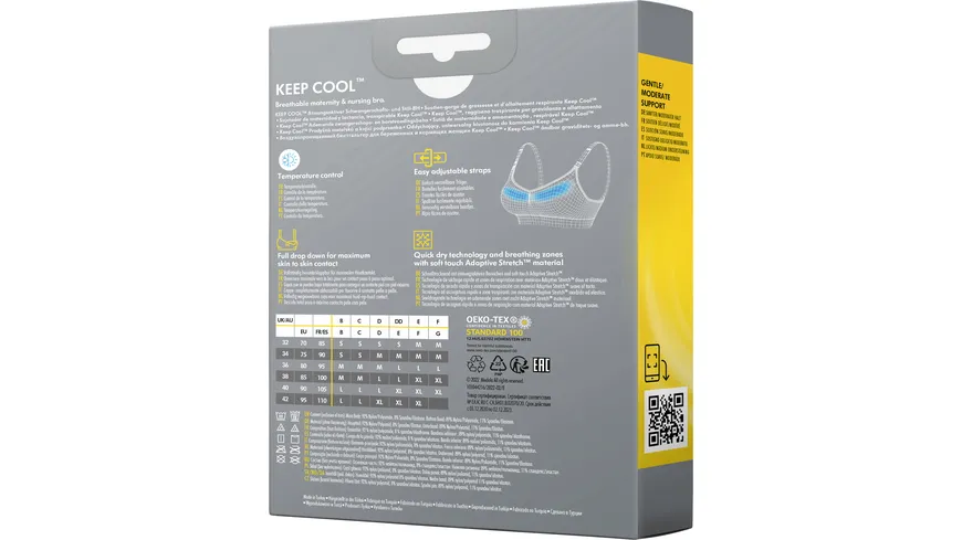 Medela Keep Cool™ Schwangerschafts- und Still-BH schwarz, Gr. M schwarz