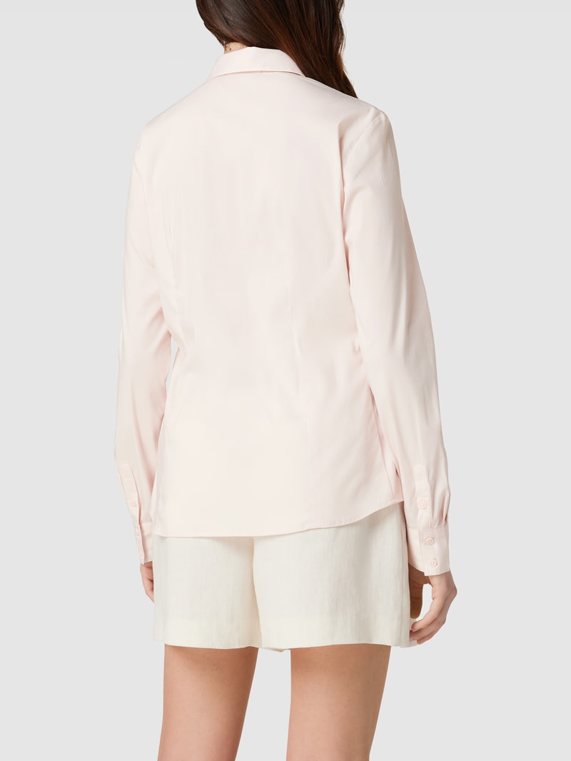 Hemdbluse mit Kentkragen in rosé