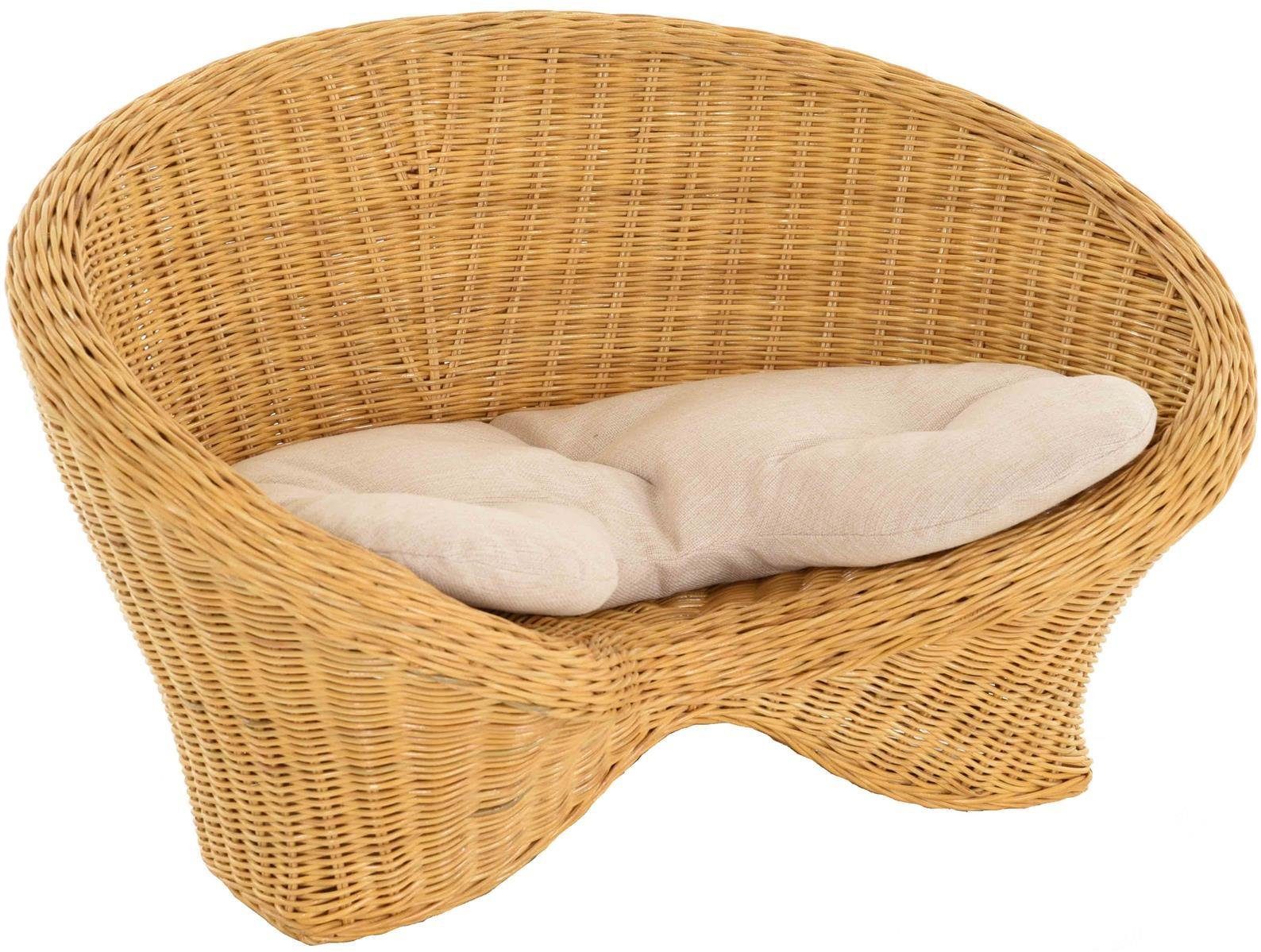 Krines Home Sessel Lotus Stuhl Meditationssessel Rattan Yoga Sitz Meditation Rattansessel, mit Kissen