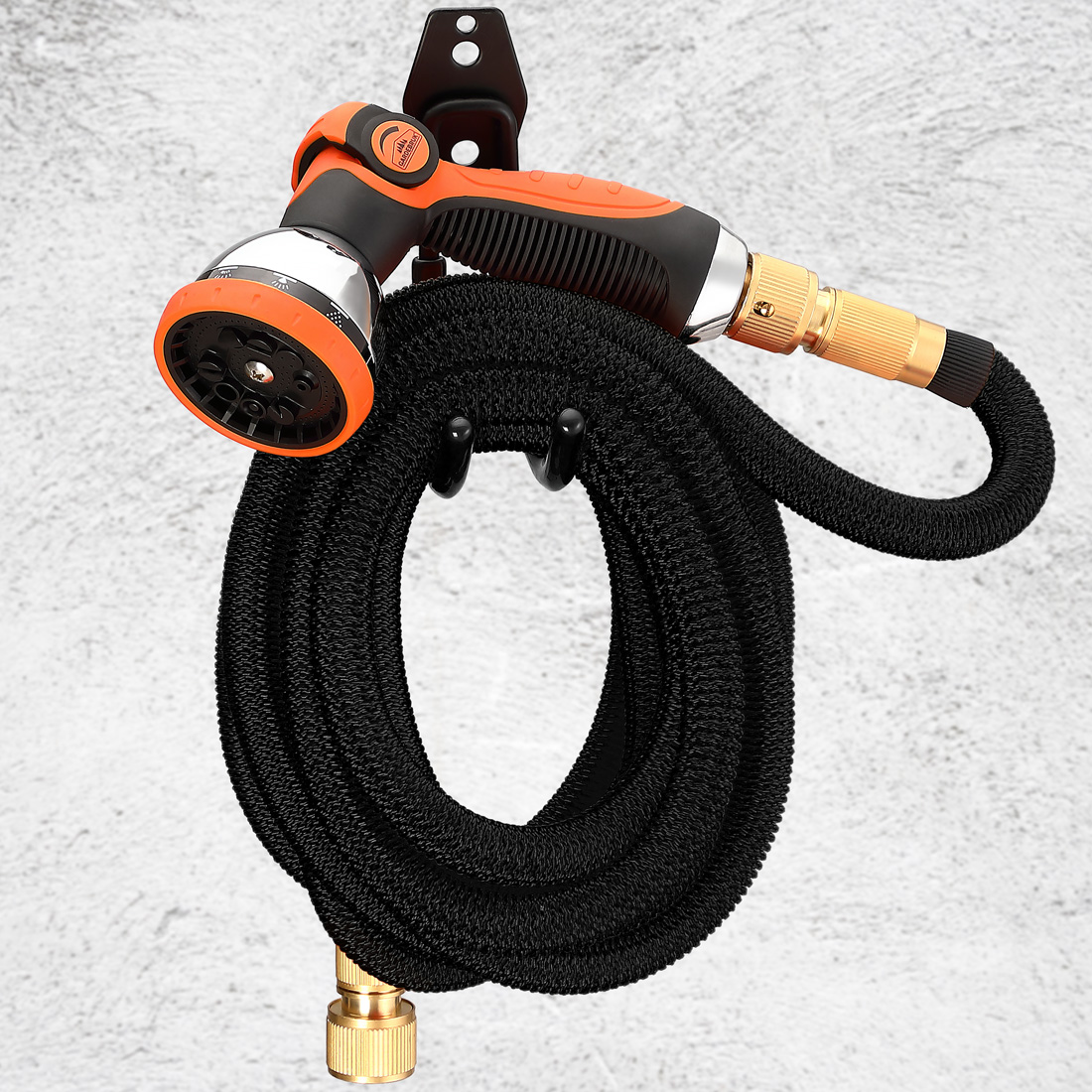 Casaria Gardebruk® Gartenschlauch Schwarz 30m flexibel