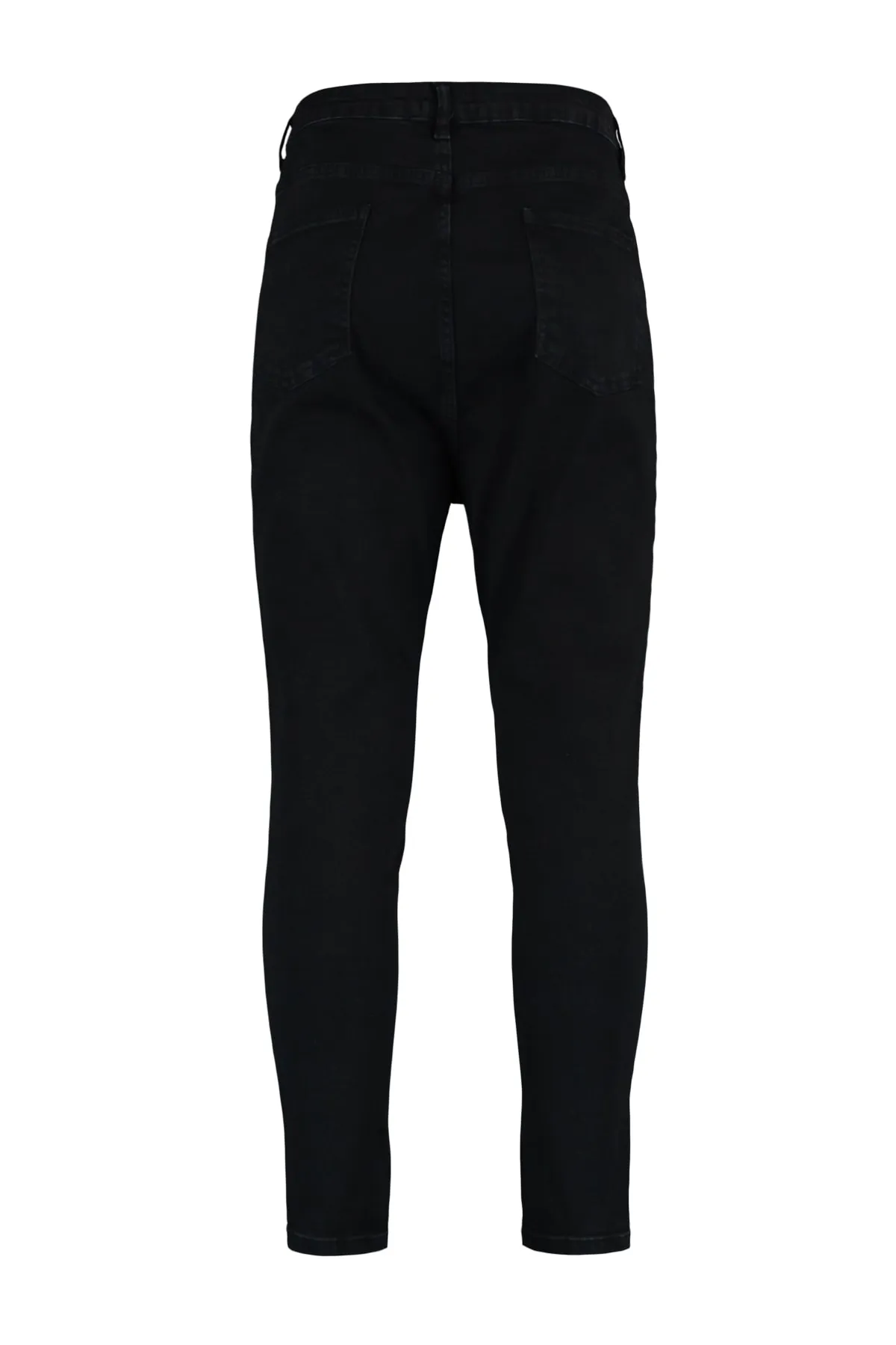 Trendyol Curve  Schwarze, dehnbare Skinny-Jeans mit hoher Taille TBBAW23CJ00032