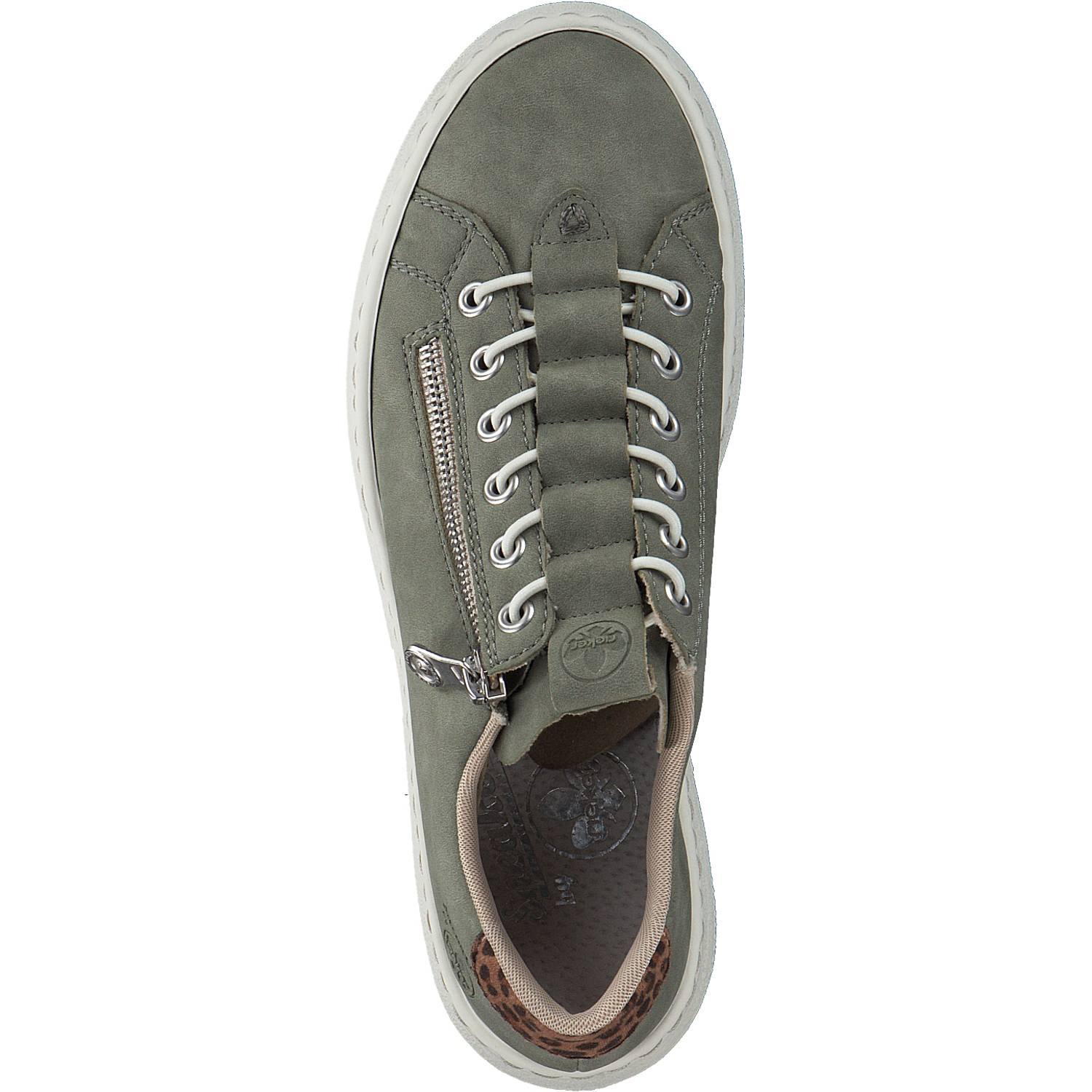 Rieker M1952, Schnürschuhe, Damen, schilf/leo-nuss