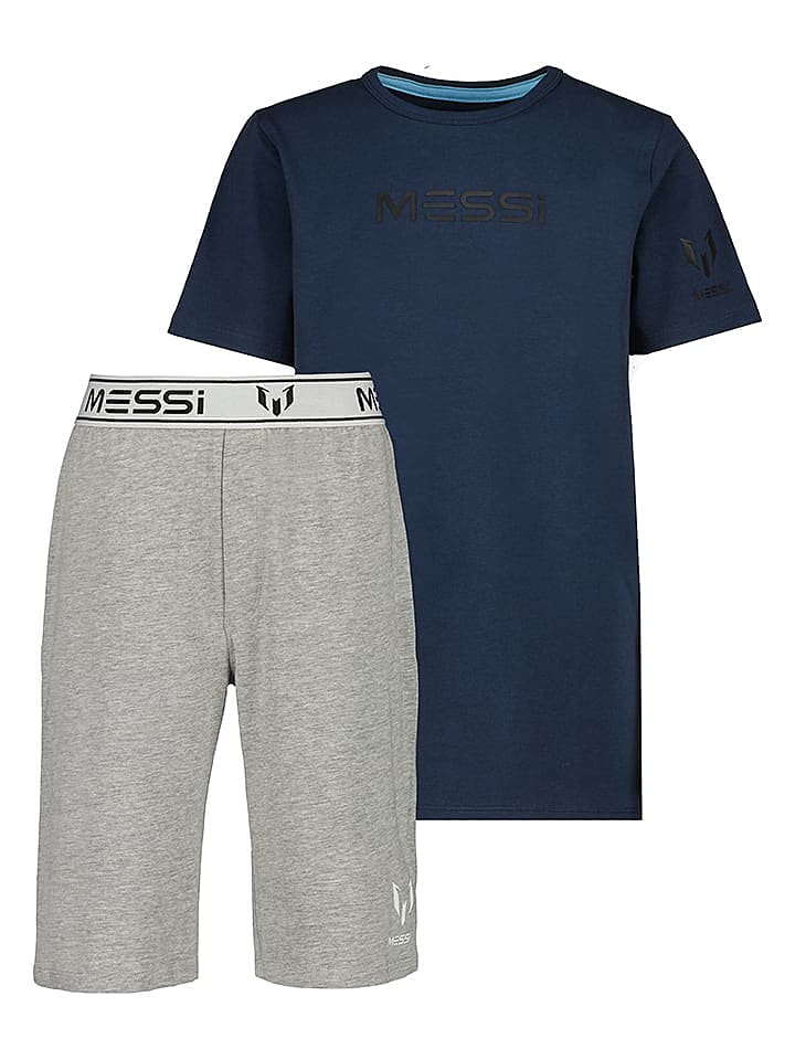Messi Pyjama in Dunkelblau/ Grau günstig kaufen 158/164