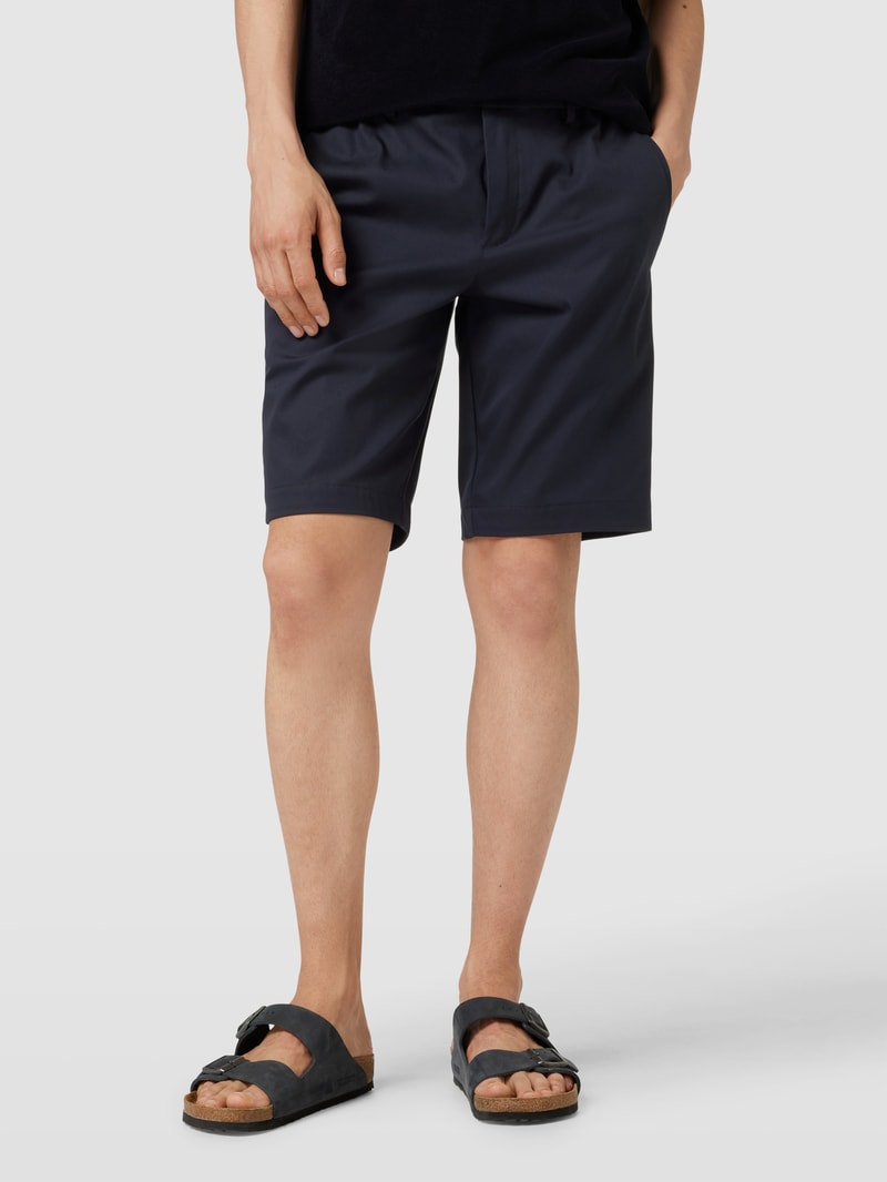 Bermudas mit elastischem Bund Modell 'Liem' in marineblau