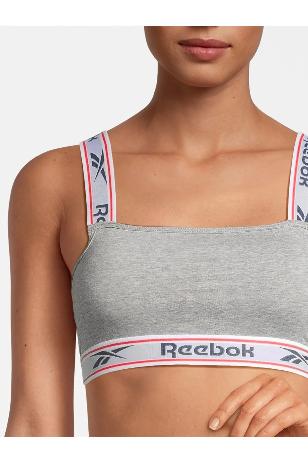 Reebok  Sport-BH - Grau - Unifarben