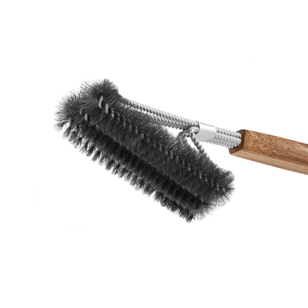 BURNHARD Grillbesteck-Set, (4 tlg), Grillzange, Grillwender, Grillgabel, Grillbürste