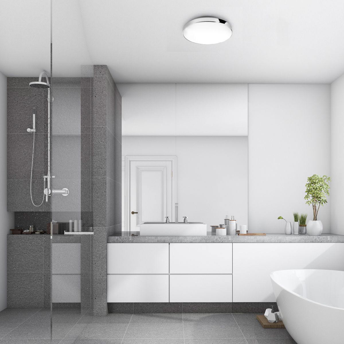 Briloner LED Deckenleuchte Brilo Bath Ø 28,5 cm
