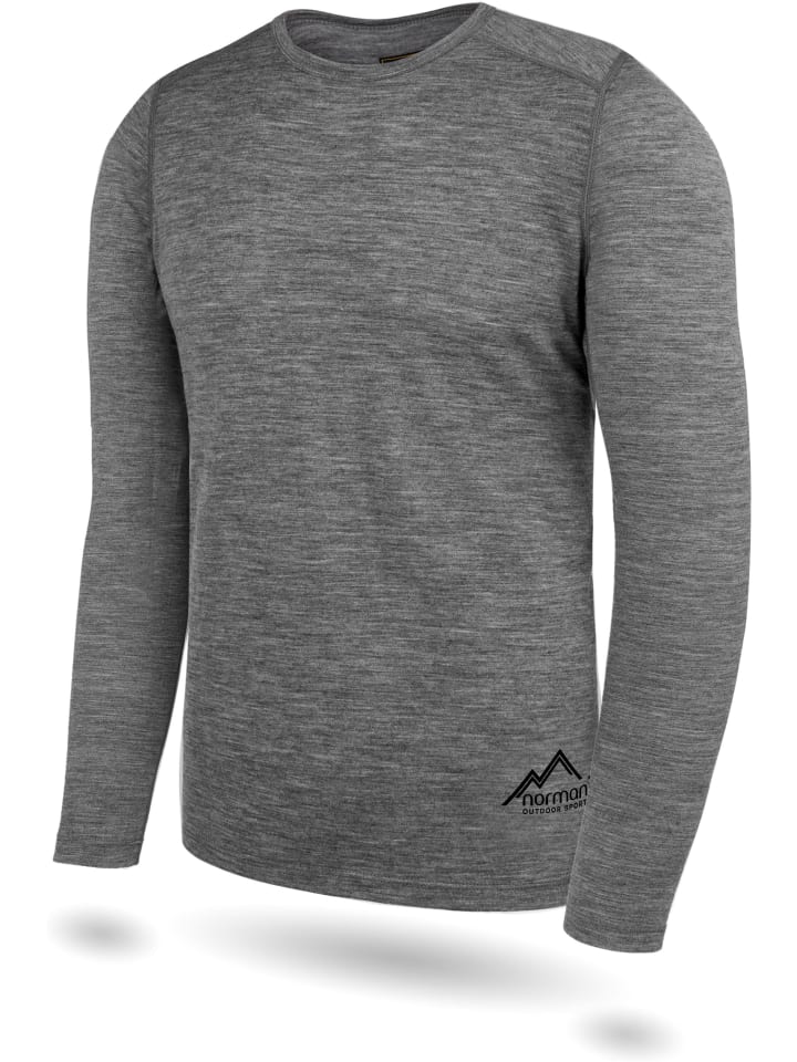 Normani Outdoor Sports Herren Merino Unterwäsche-Set Melbourne/Sydney in Grau günstig kaufen