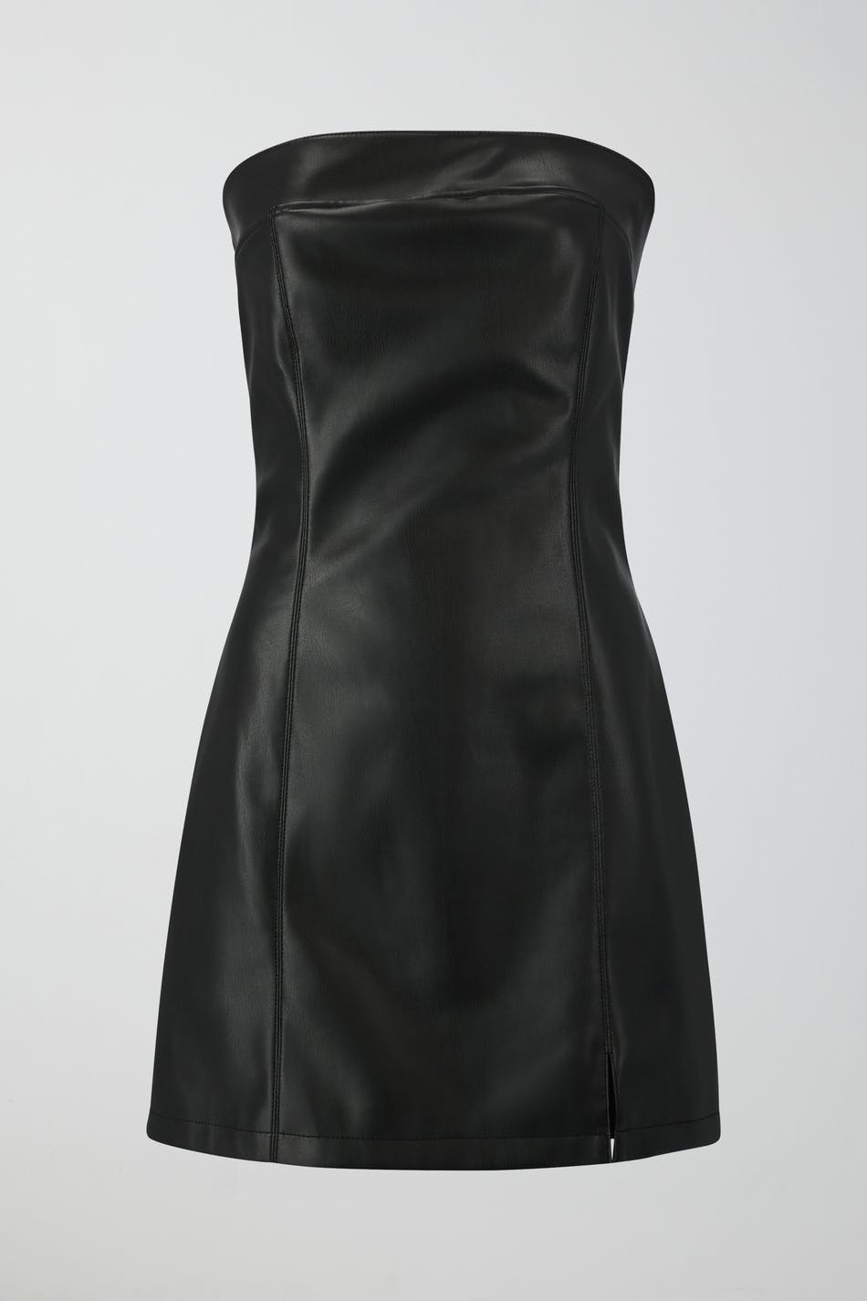 Pu mini tube dress