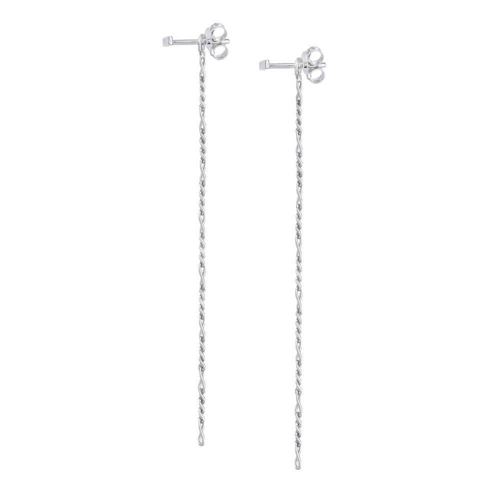 Elli Elli Boucles d'Oreilles Chaîne Figaro Géo Basic Blogger Boucles d'Oreilles Femme  Boucles d'oreilles