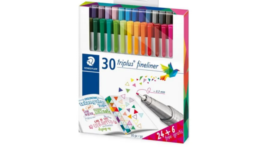 STAEDTLER® Feinschreiber triplus® Fineliner 24+6