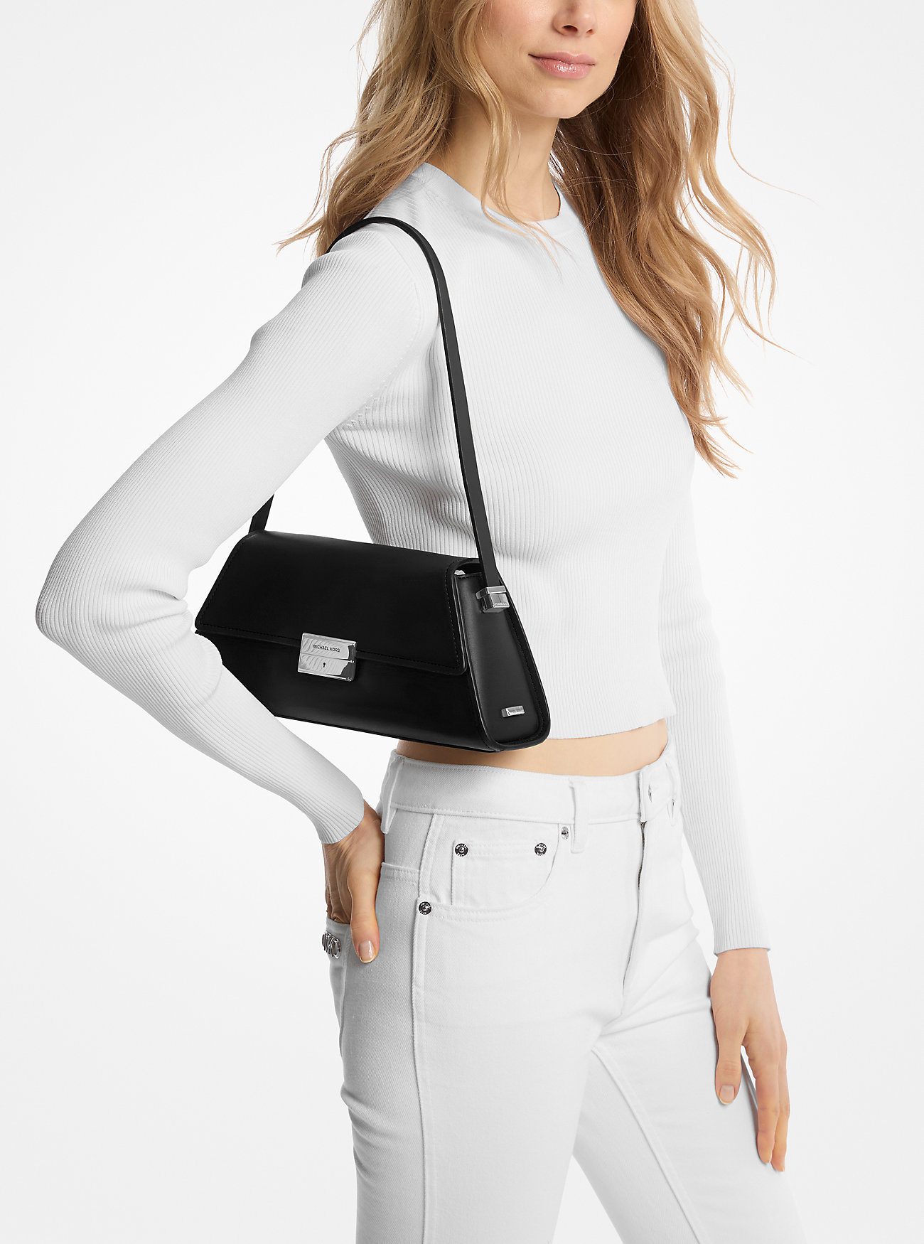 Ludlow Medium Skinnveske - SVART