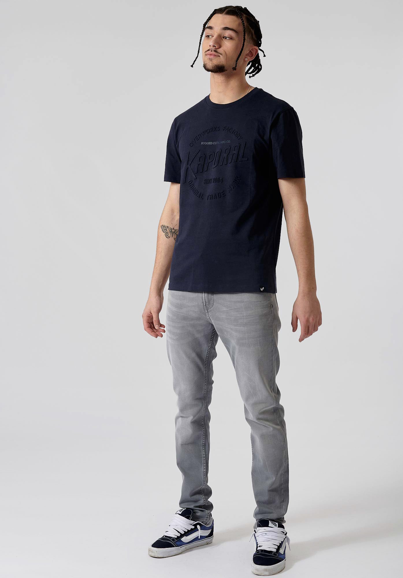 NONO   T-shirt bleu homme 100% coton
