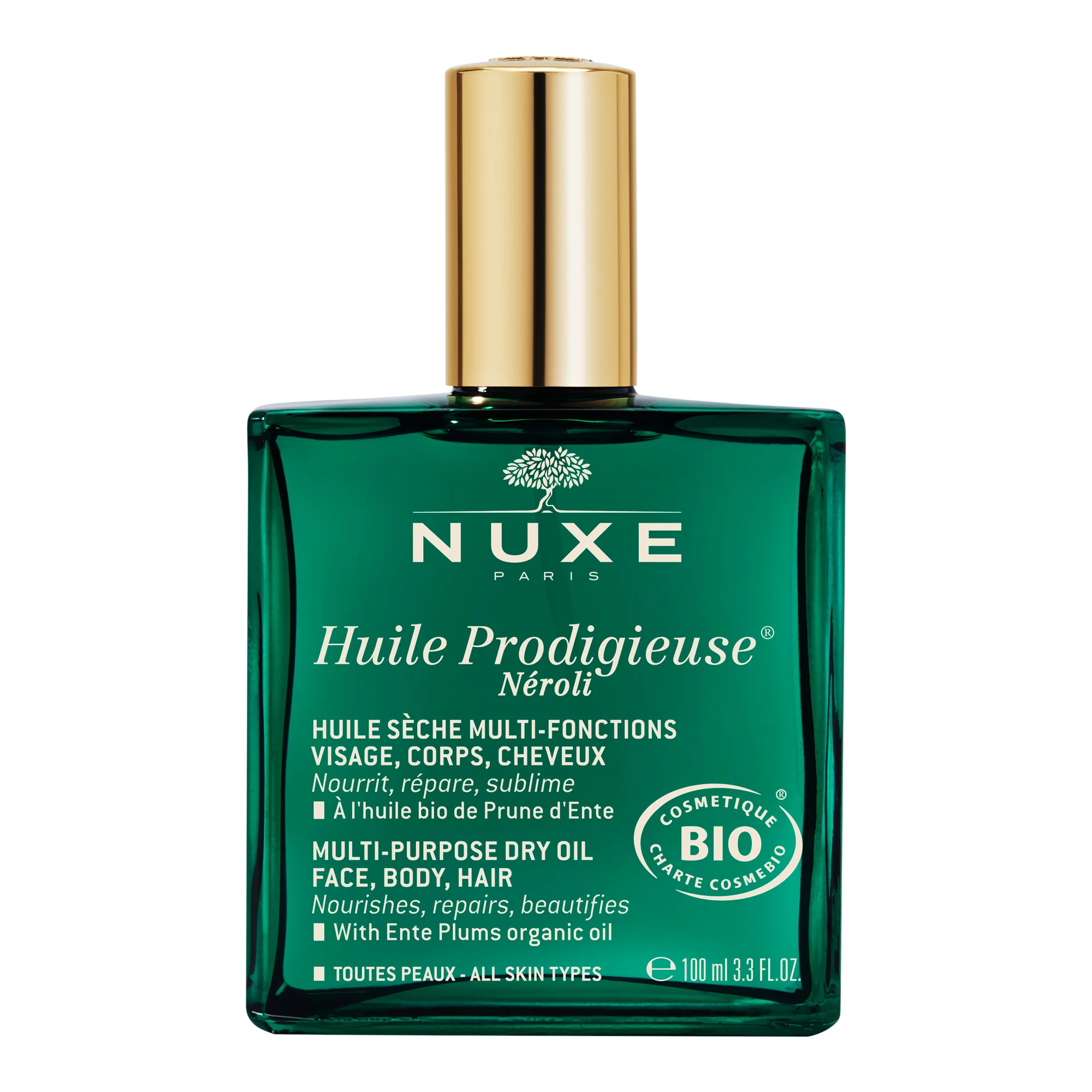 Huile Prodigieuse NEROLI Dry Oil - Nourishing Face Oil, Body Oil, Hair Oil, Elasticizing Anti-Stretch Mark Oil