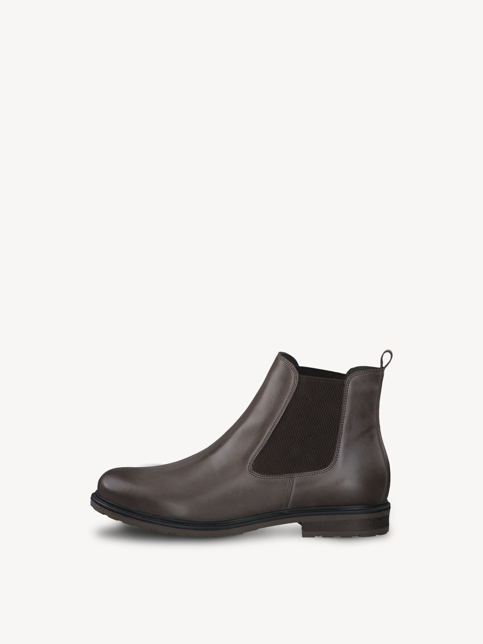 Bottine Chelsea en cuir - marron