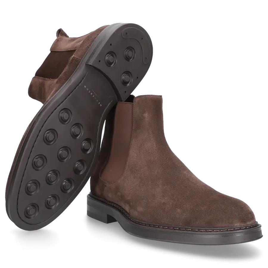 Henderson - Chelsea Boots 82503 Veloursleder - braun