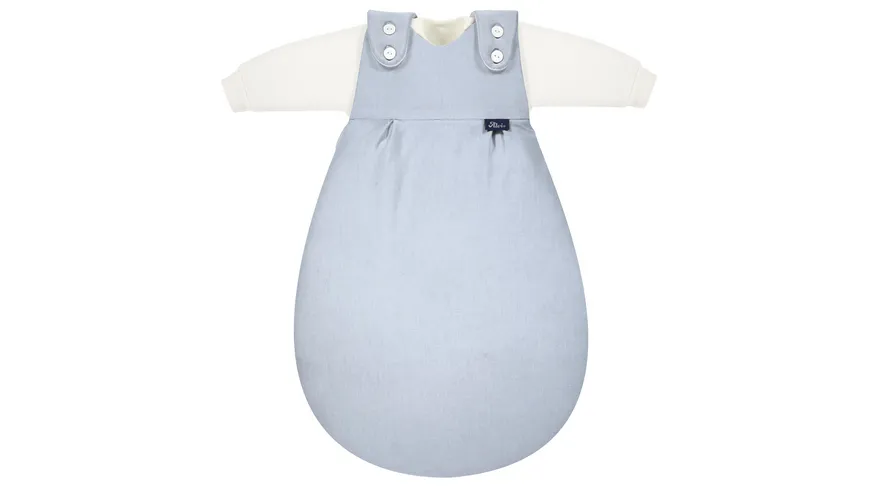 Alvi 4-Season Baby-Mäxchen Mull 2 tlg. blaugrau