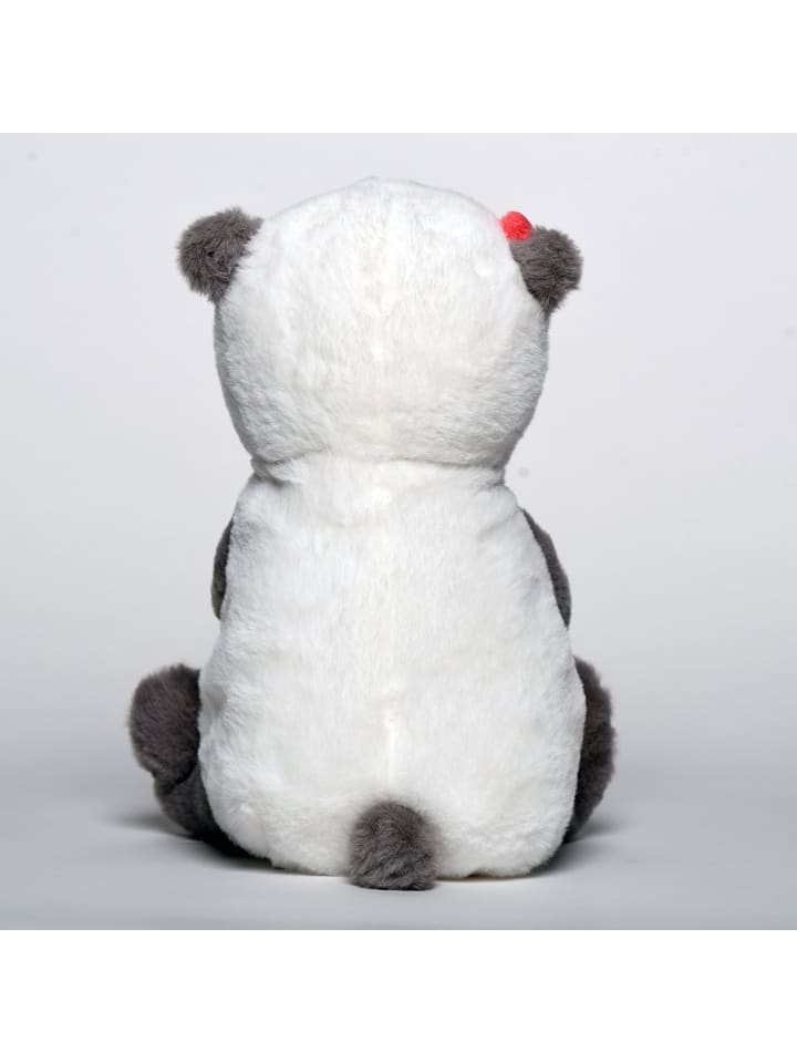 Mr. & Mrs. Panda Kuscheltier Panda mit Blume mit Spruch in Grau Pastell günstig kaufen onesize