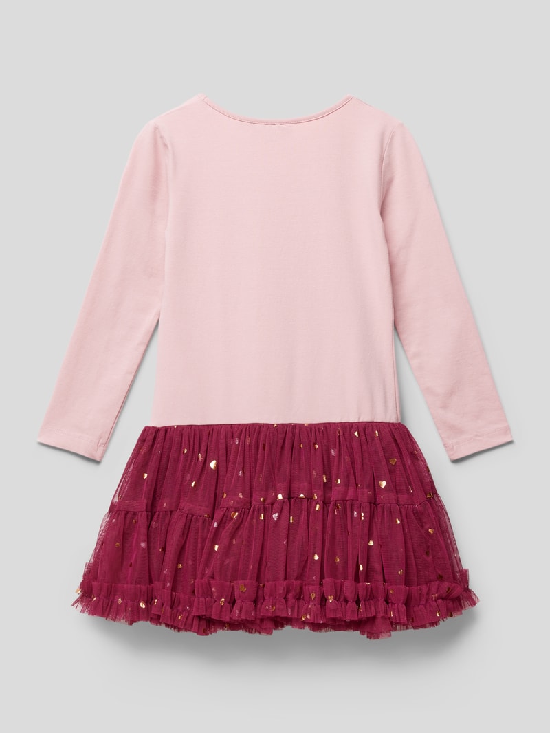 Minikleid mit Pailettenbesatz in altrosa