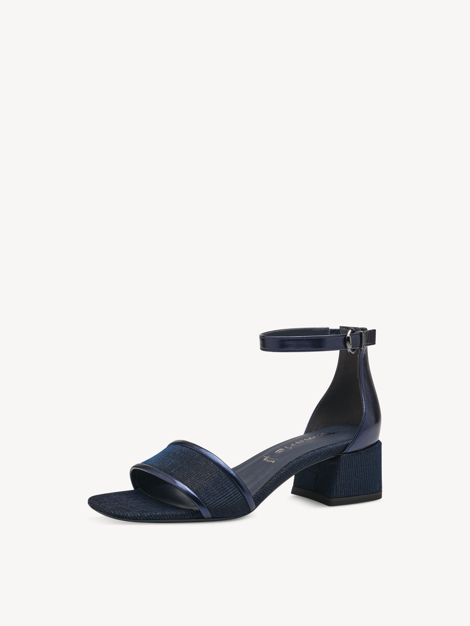 Sandale à talon - bleu