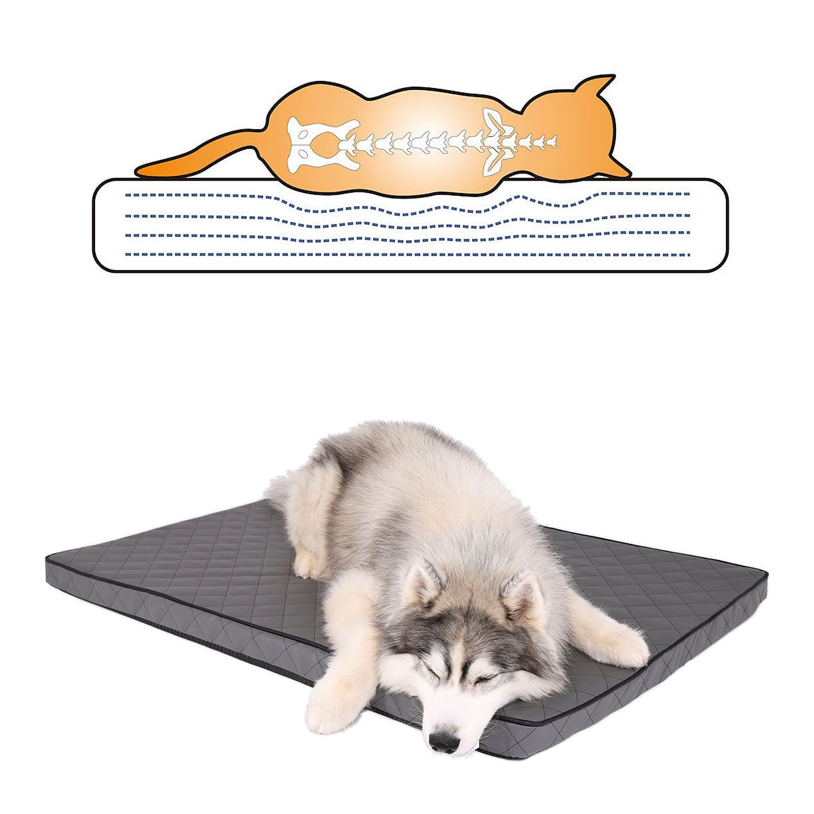 Lionto Hundebetten Lionto Orthopädische Hundematte XL