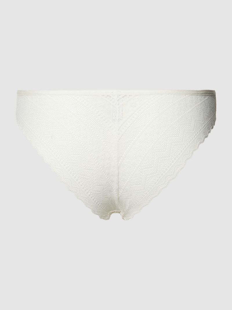 Slip mit Spitzenbesatz Modell 'EVERYDAY LACE' in weiß