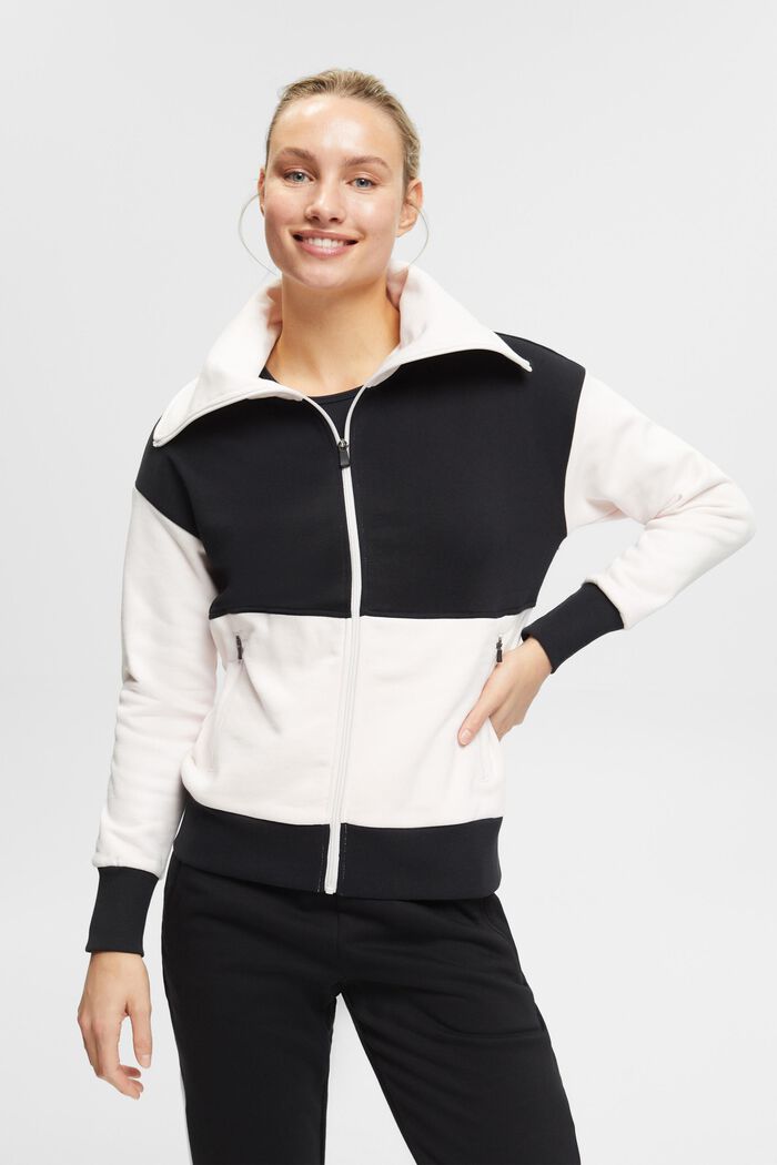 Zipp-Cardigan aus Jersey