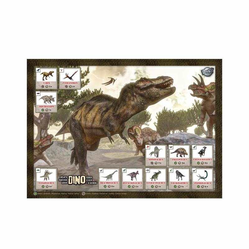 12 maxi oeufs dinosaures à déterrer Buki