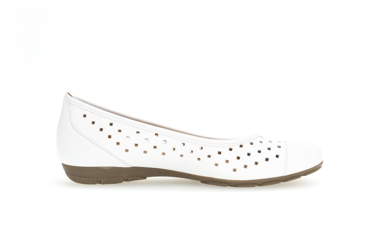 GABOR Ballerinas weiss Gabor Fashion Sportlicher Ballerina 24.1