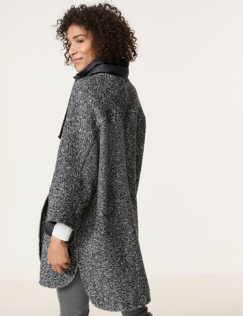 Kurzmantel mit Material-Patch