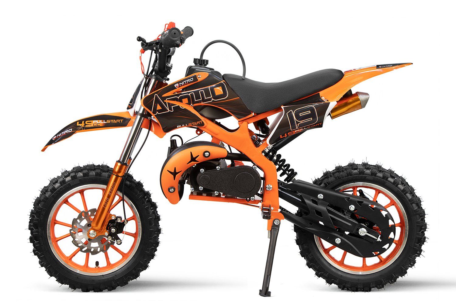 Smarty Dirt-Bike Nitro Motors Apollo 49cc Pullstart Dirtbike 10 Zoll Crossbike