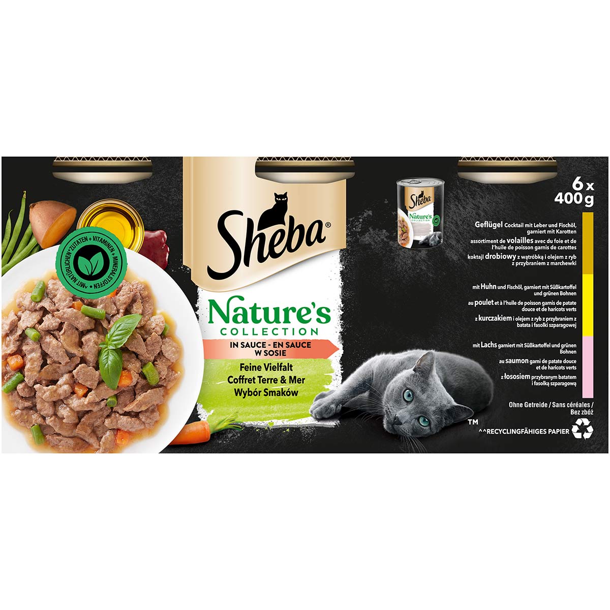 Sheba Nature's Collection in Sauce Feine Vielfalt 6x400g