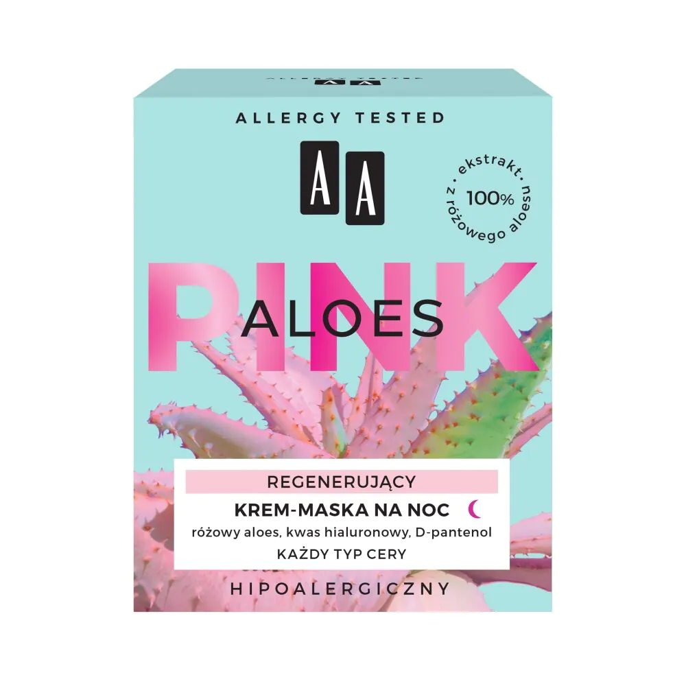 AA Aloes Pink regenererende natcreme-maske