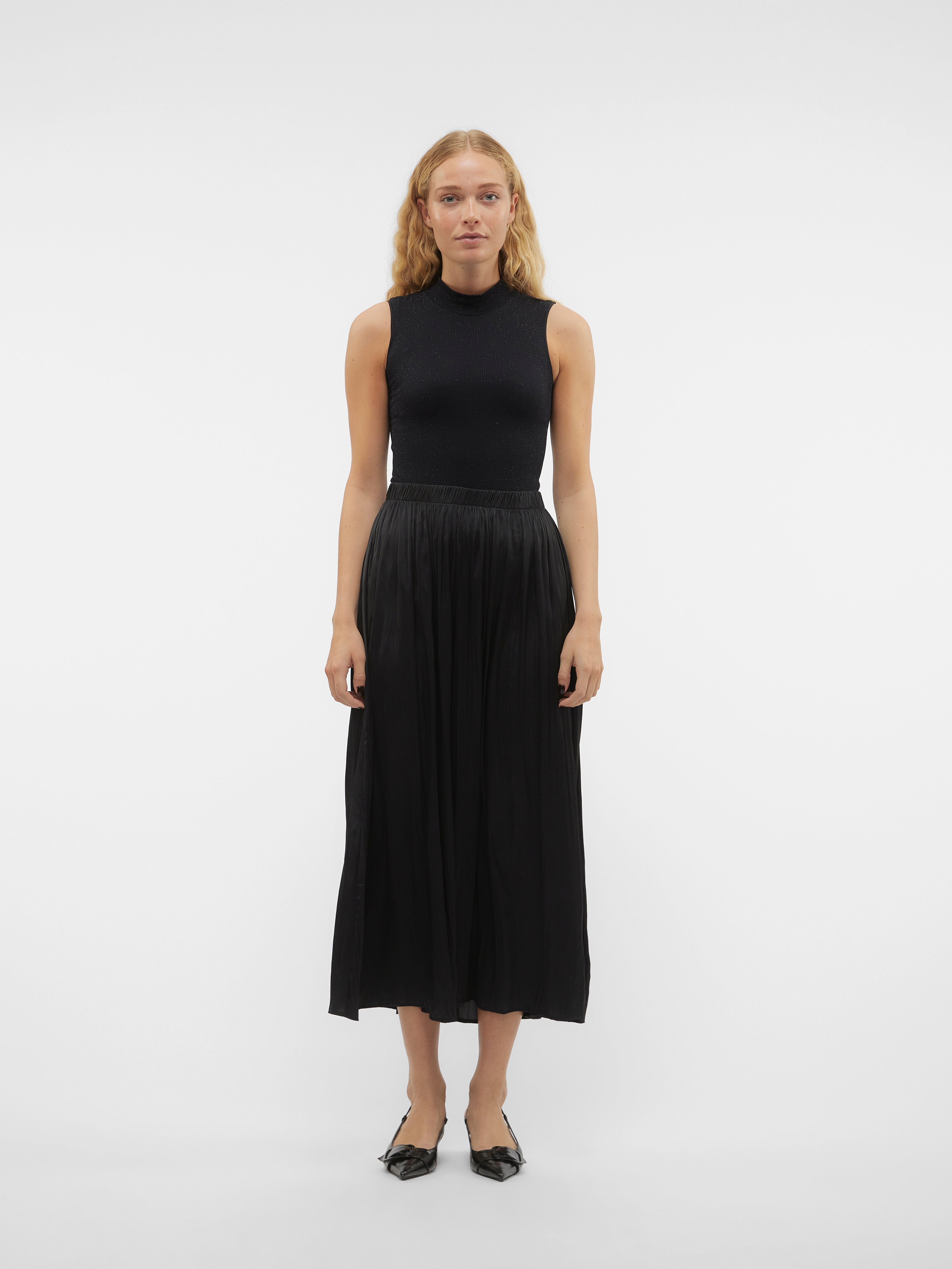 VMBETTI Hohe Taille Langer Rock