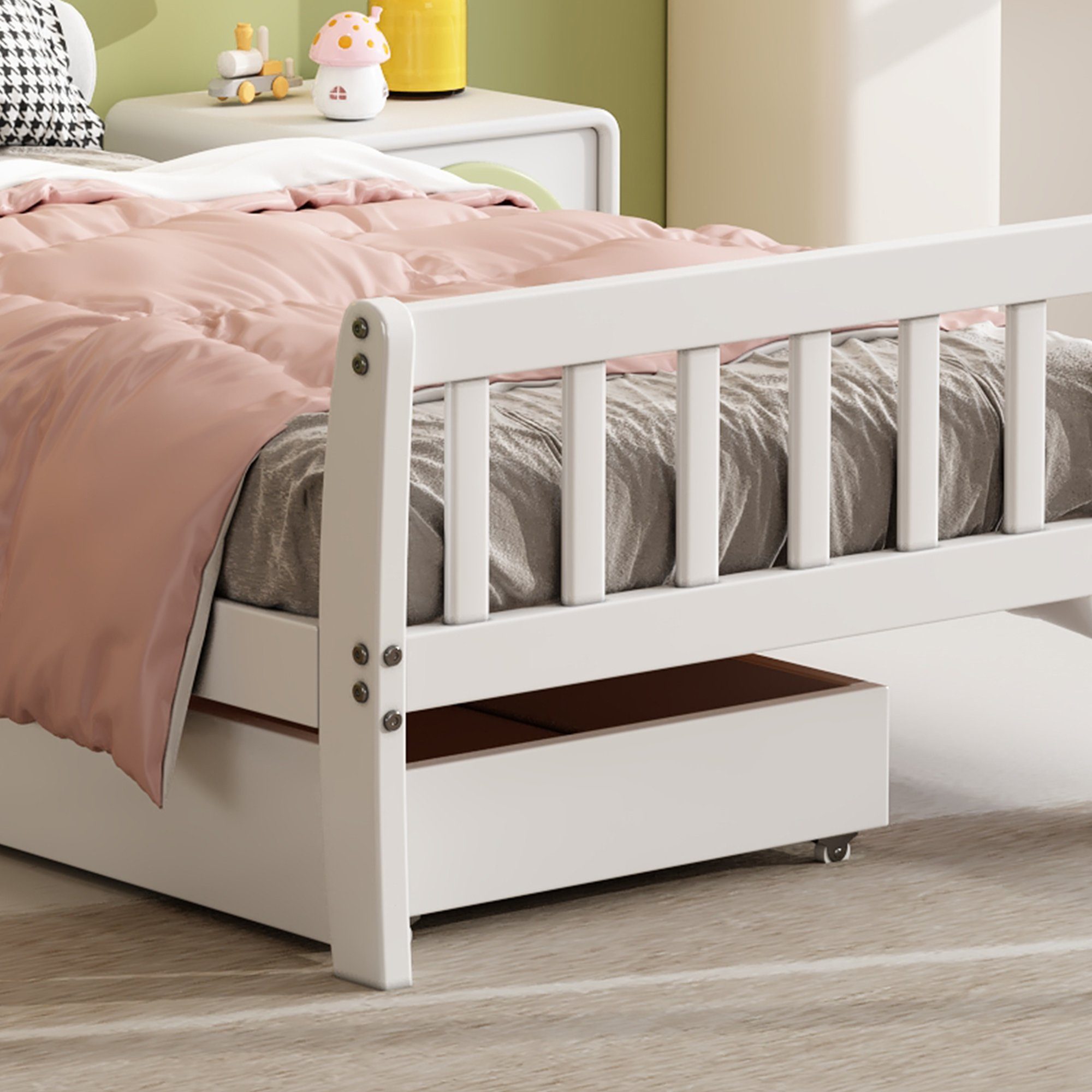 HAUSS SPLOE Holzbett Holzbett Einzelbett Bettgestell Kinderbett Gästebett