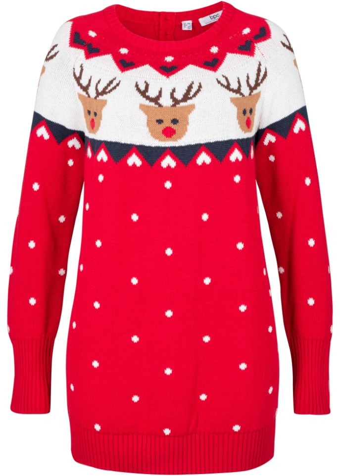 Weihnachtspullover Rentier