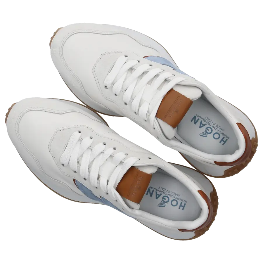 Hogan - Sneaker low H641 Nappaleder Veloursleder - weiß