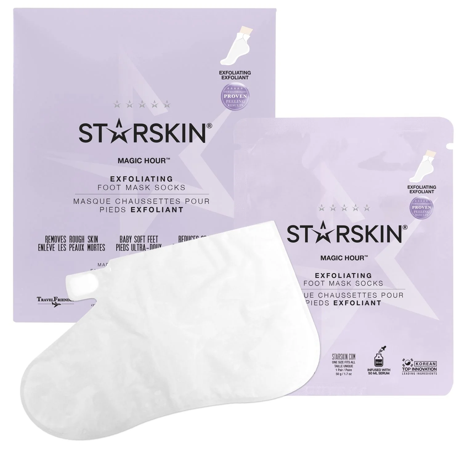 Ponožky s exfoliačnou maskou na nohy Essentials MAGIC HOUR™ – Exfoliačné ponožky na nohy