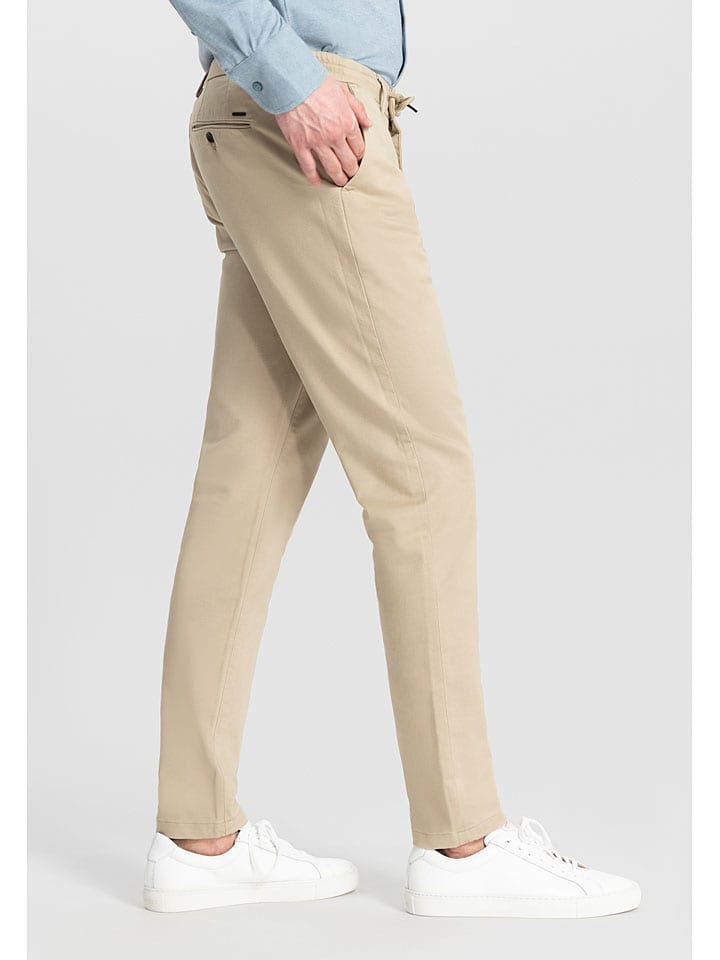 DSTREZZED Leinen-Chino in Creme günstig kaufen