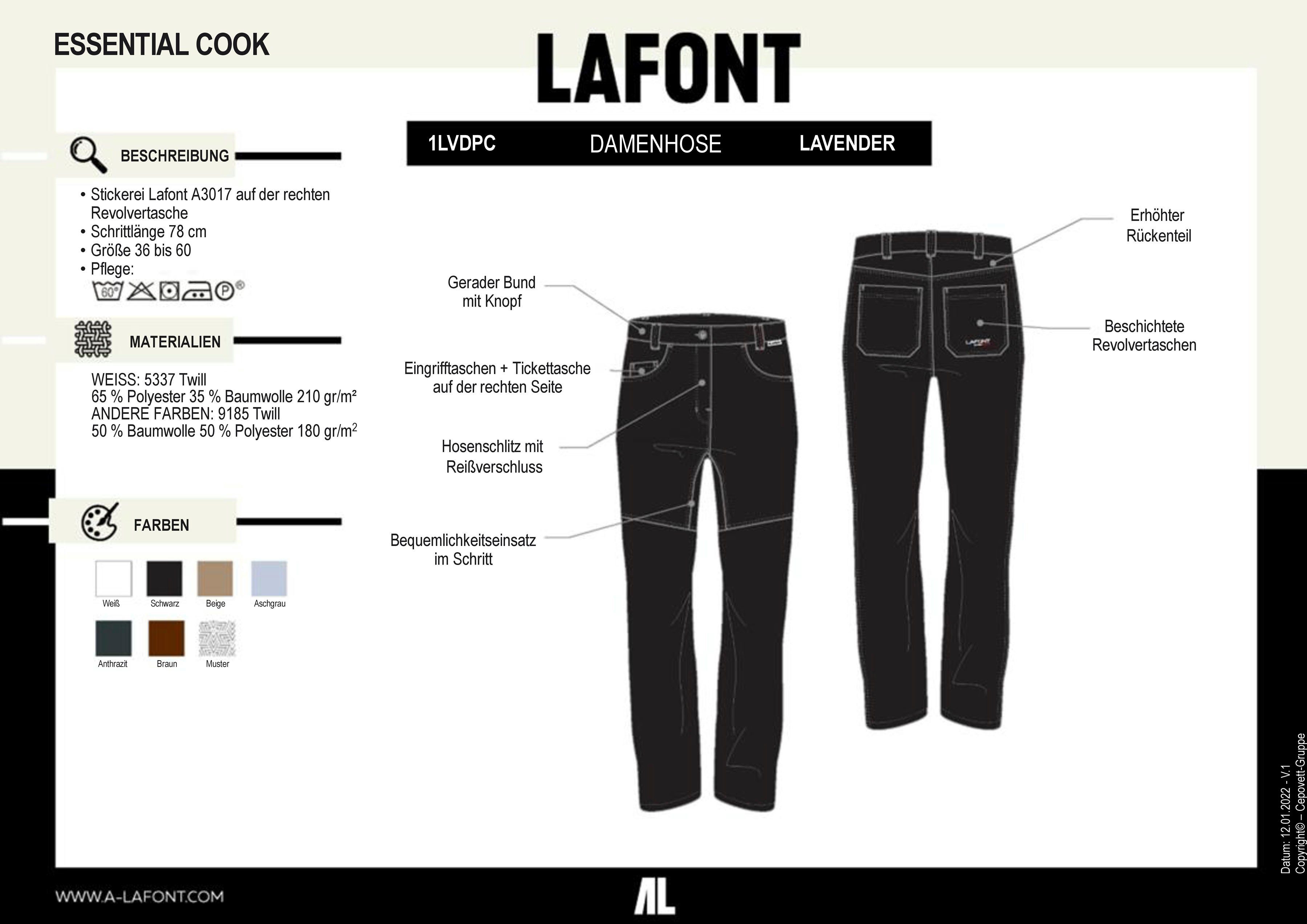 Lafont Arbeitshose Damen 