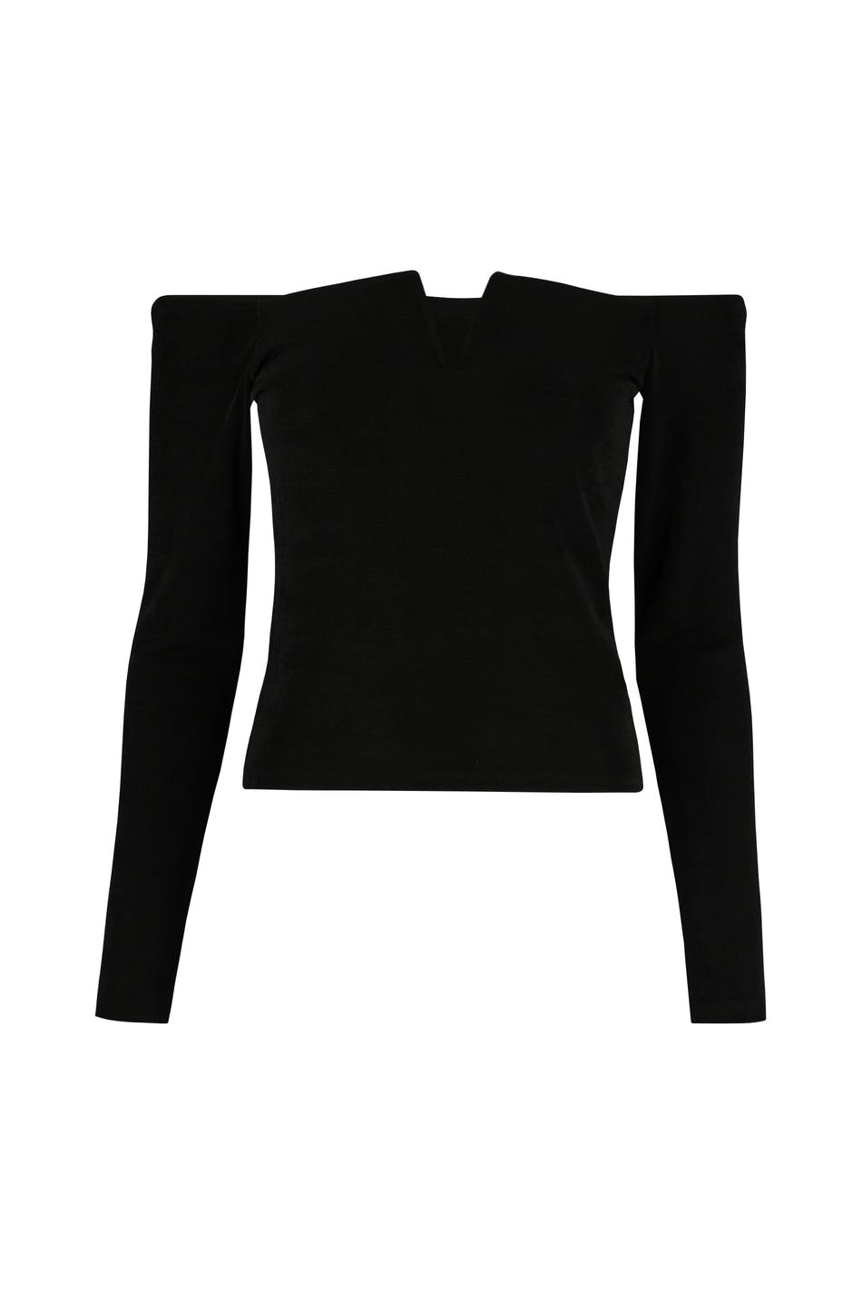 V-neck off shoulder top