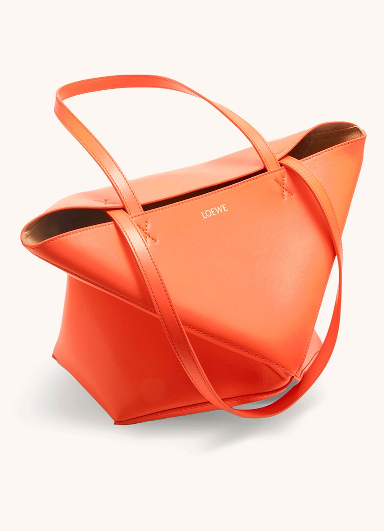 LOEWE Puzzle Fold medium shopper laget av kalveskinn