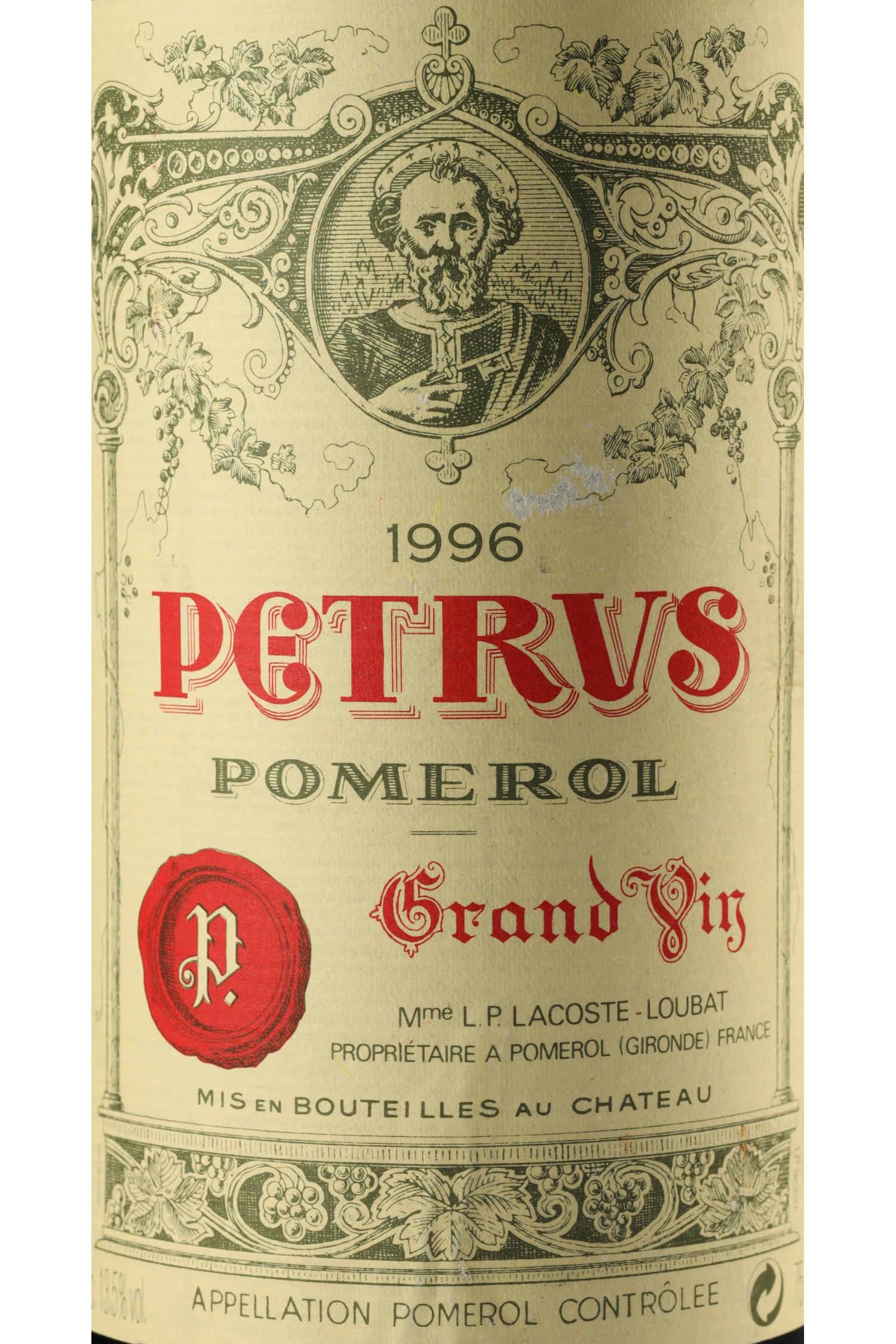 Petrus 1996, Pomerol