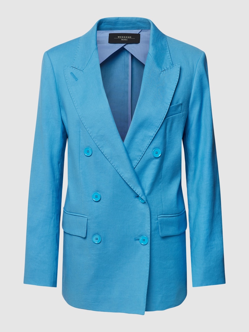 Blazer mit Reverskragen in hellblau