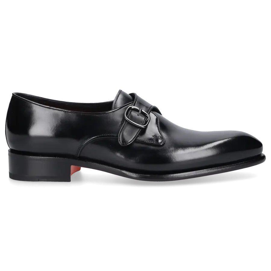Santoni - Businessschuhe Monk Strap MCCR18 Kalbsleder - schwarz