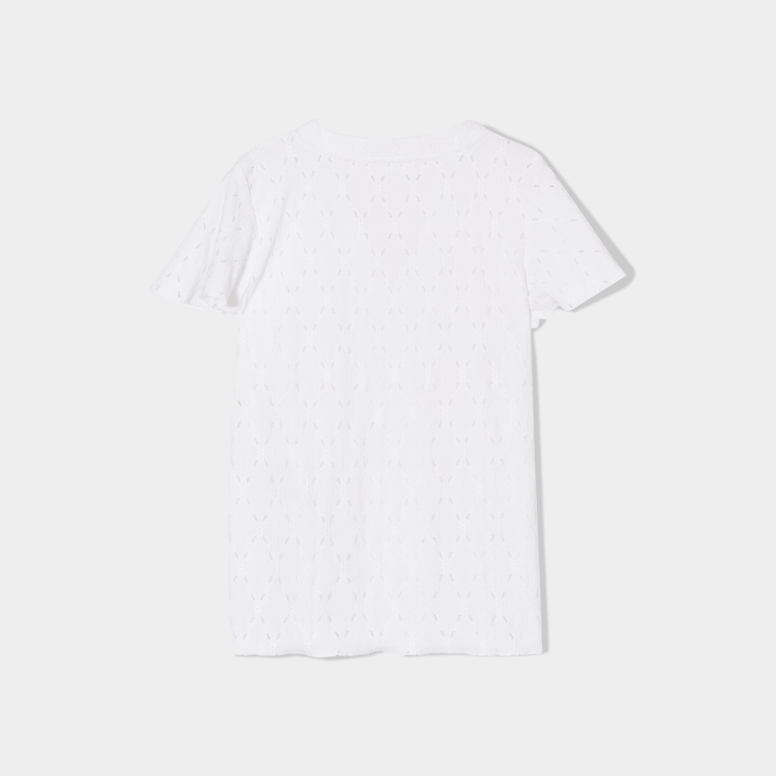T-shirt manches courtes ecru femme | Cache Cache