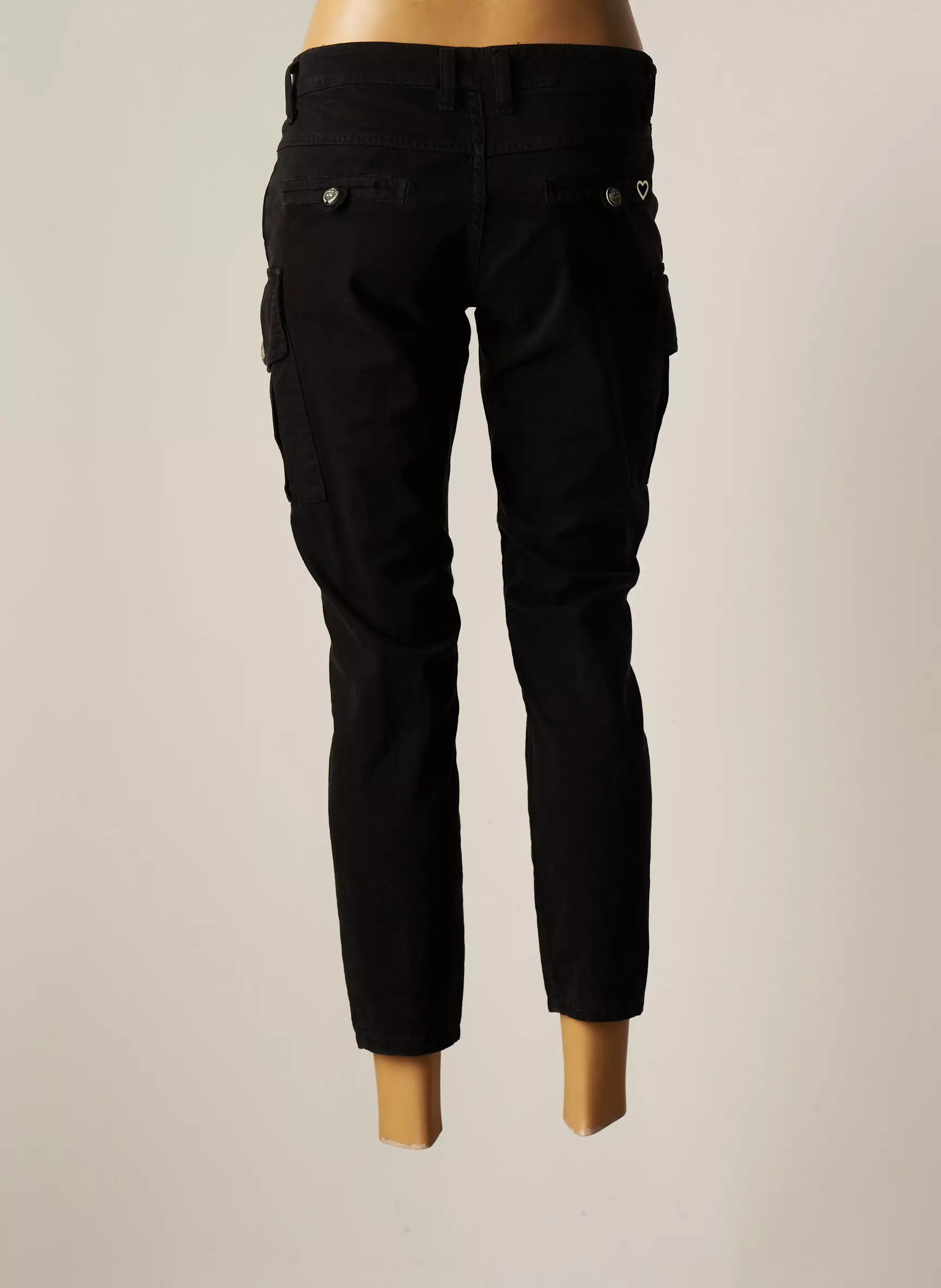 Please Pantalon7 8 Femme couleur noir