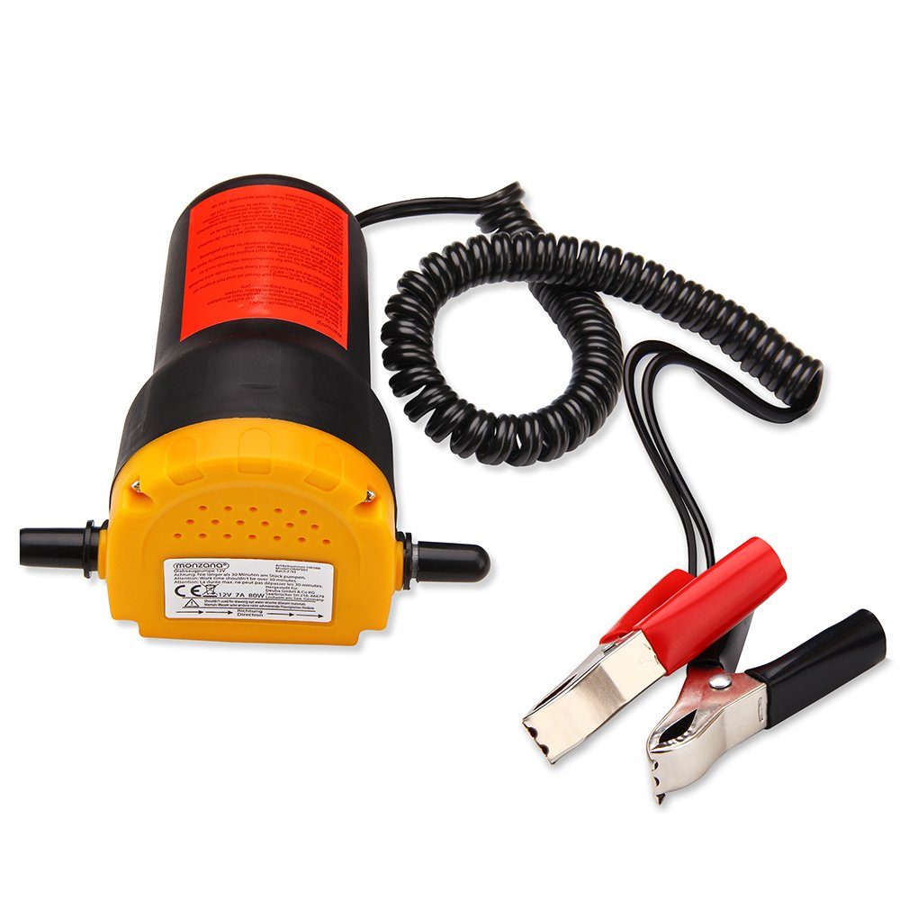 monzana Ölabsaugpumpe Deuba (8-tlg), elektrisch 12V 80 Watt 5l/min Ölpumpe Absaugpumpe Pumpe Dieselpumpe