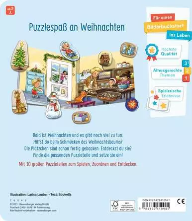 Mein großes Puzzle-Spielbuch: Weihnachten