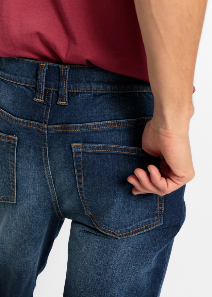 Regular Fit Stretch-Jeans mit Bio-Baumwolle